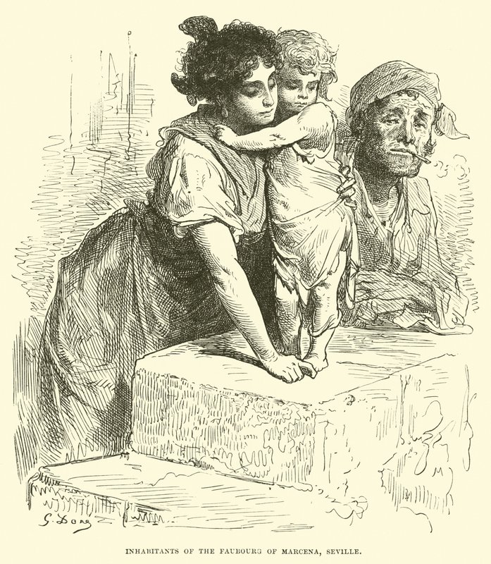 Habitants du faubourg de Marcena, Séville - English School
