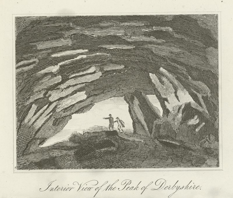 Vue intérieure du pic du Derbyshire - English School