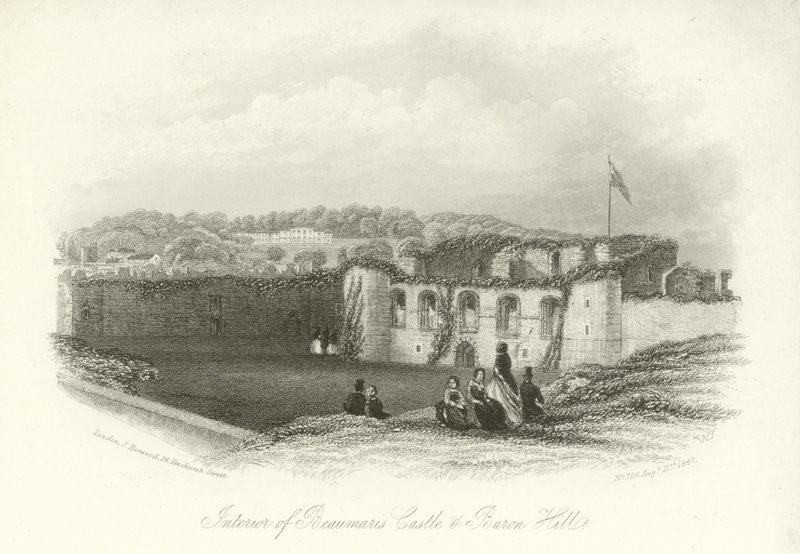 Intérieur du château de Beaumaris et villa Baron - English School