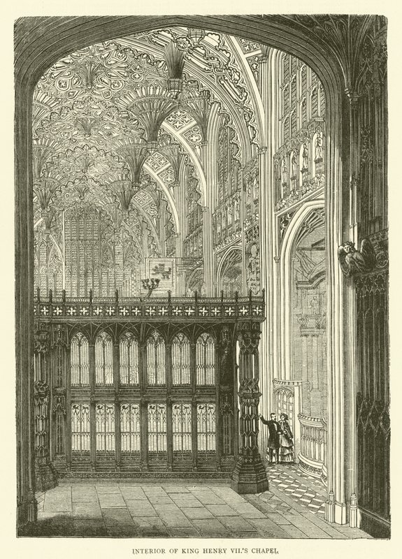 Intérieur de la chapelle du roi Henri VII - English School