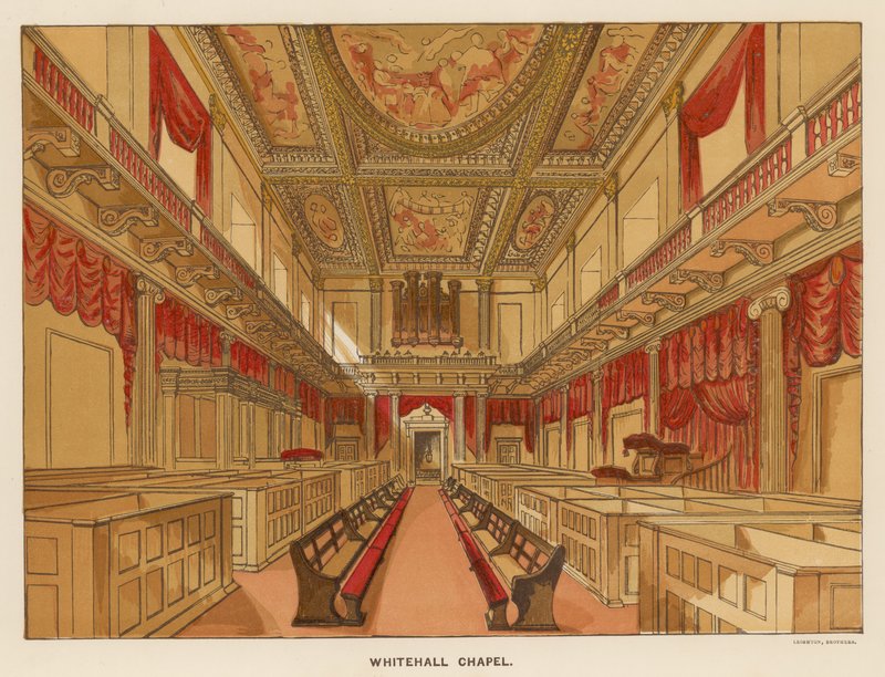 Intérieur de la chapelle de Whitehall - English School
