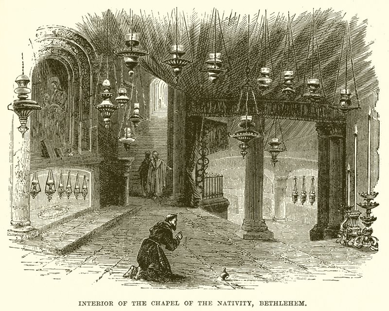 Intérieur de la Chapelle de la Nativité, Bethléem - English School