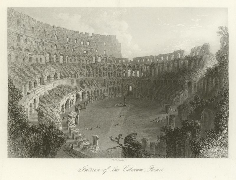 Intérieur du Colisée, Rome - English School
