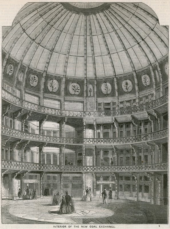 Intérieur du nouveau Coal Exchange, Thames Street - English School