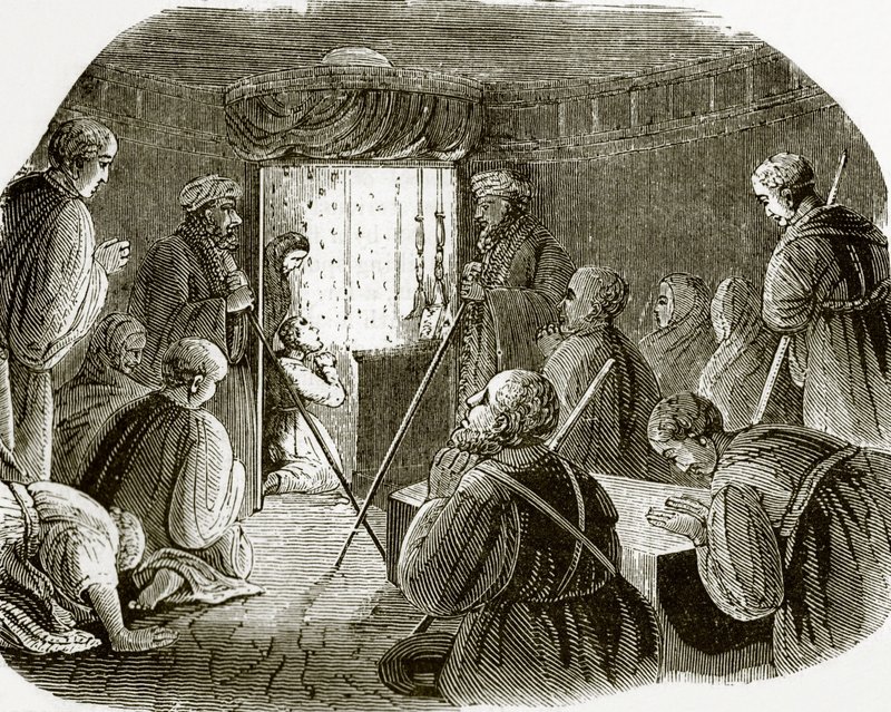 Intérieur du Saint-Sépulcre - English School