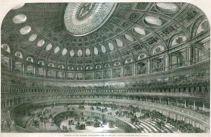 Intérieur du Royal Albert Hall proposé - English School