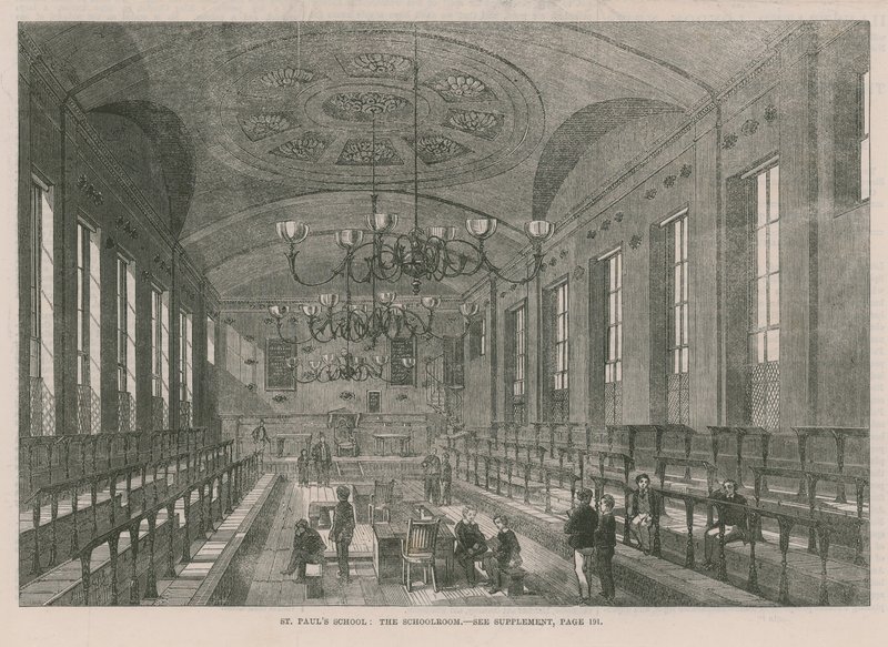 Intérieur de la salle de classe à l