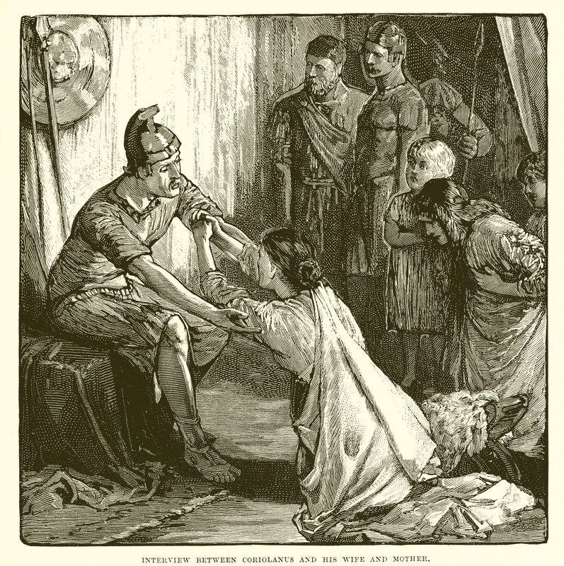 Entrevue entre Coriolan et sa femme et sa mère - English School