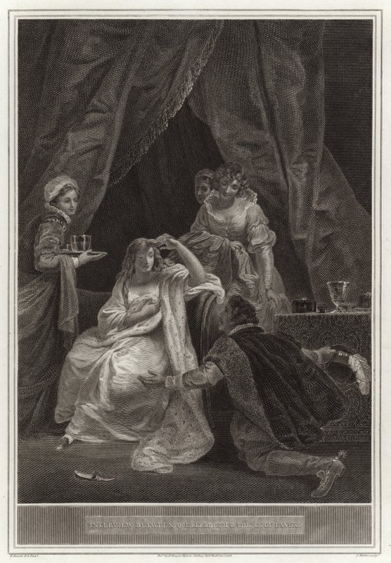 Entrevue entre la reine Élisabeth et le comte d