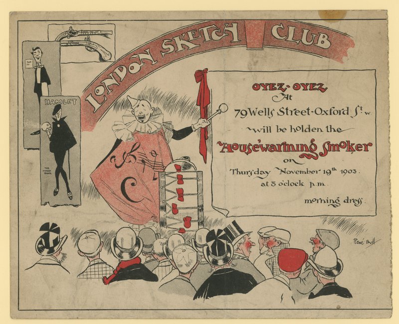 Invitation à un événement au London Sketch Club - English School