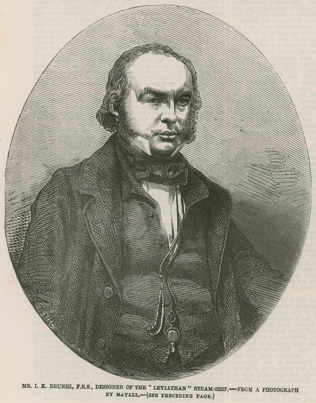 Isambard Kingdom Brunel, concepteur du navire à vapeur Leviathan - English School