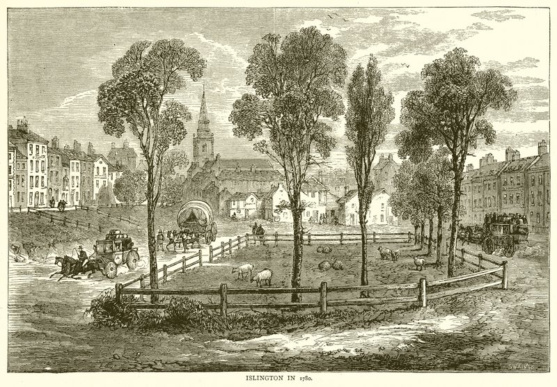 Islington en 1780 - English School