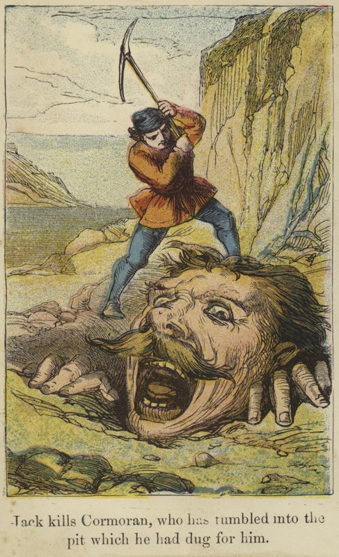 Jack tue Cormoran qui est tombé dans le piège qu