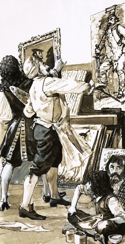 Peinture de Jacobus de Wet à Holyrod House - English School