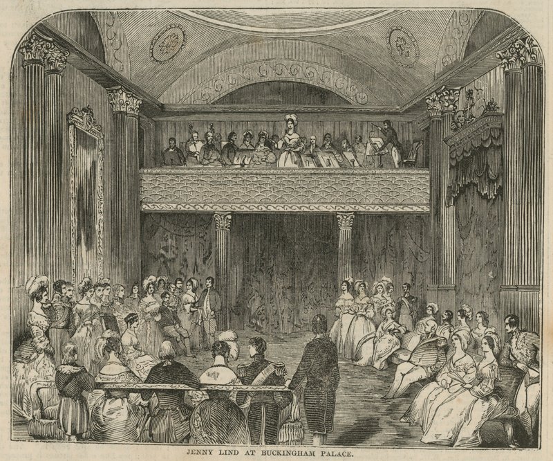Jenny Lind au palais de Buckingham - English School