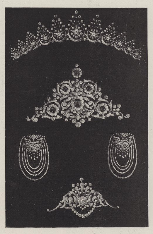 Bijoux et leur montage (gravure) - English School