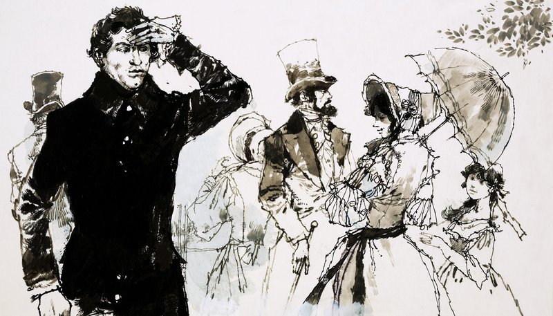 Johann Strauss père dans son manteau boutonné - English School
