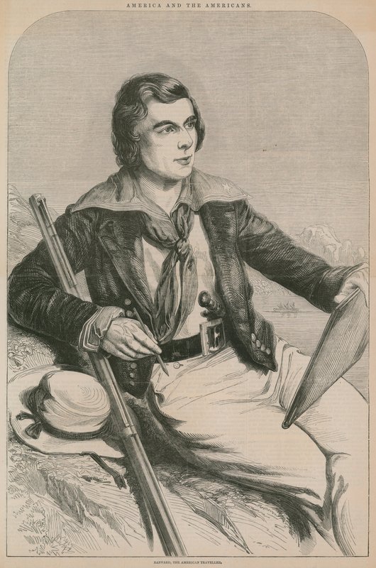 John Banvard, le voyageur américain (gravure) - English School