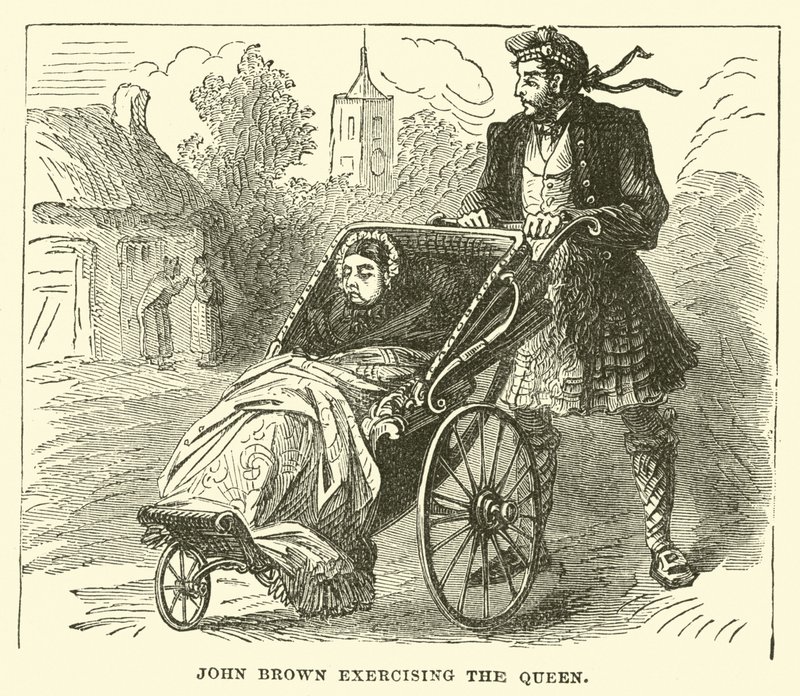 John Brown exerçant la Reine - English School