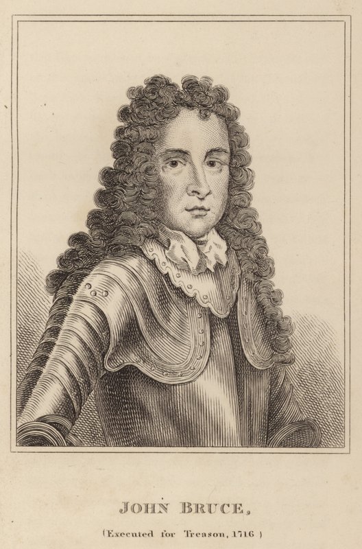 John Bruce, Exécuté pour trahison en 1716 - English School