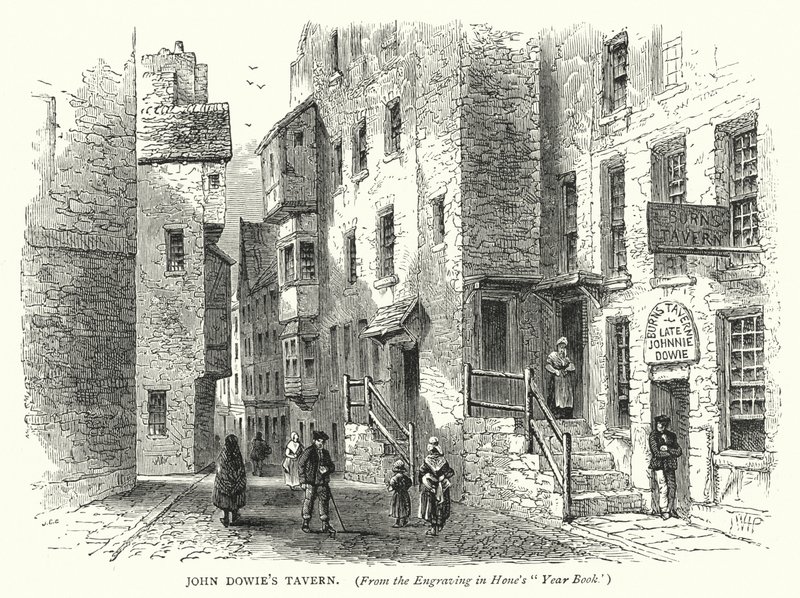 Taverne de John Dowie (gravure) - English School