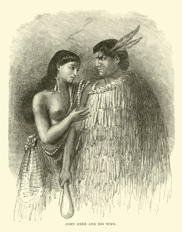 John Heke et sa Femme - English School