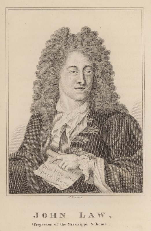 John Law, promoteur du système du Mississippi - English School