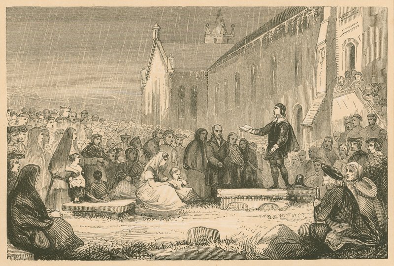 John Livingston prêchant à l
