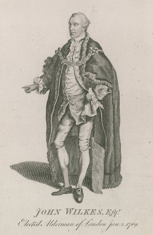John Wilkes, élu échevin de Londres, 2 janvier 1769 - English School