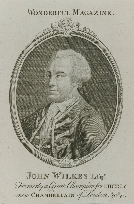 John Wilkes, ancien grand champion de la liberté, maintenant chambellan de Londres - English School