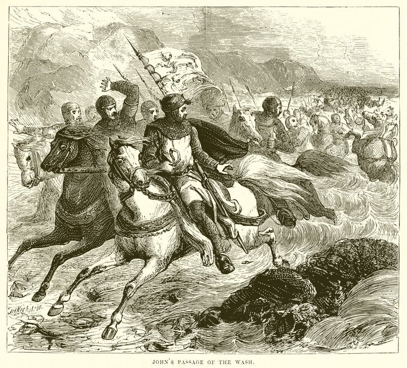 Le passage de Jean à travers le Wash - English School