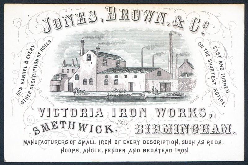 Jones, Brown & Co, Victoria Iron Works, carte de visite - English School