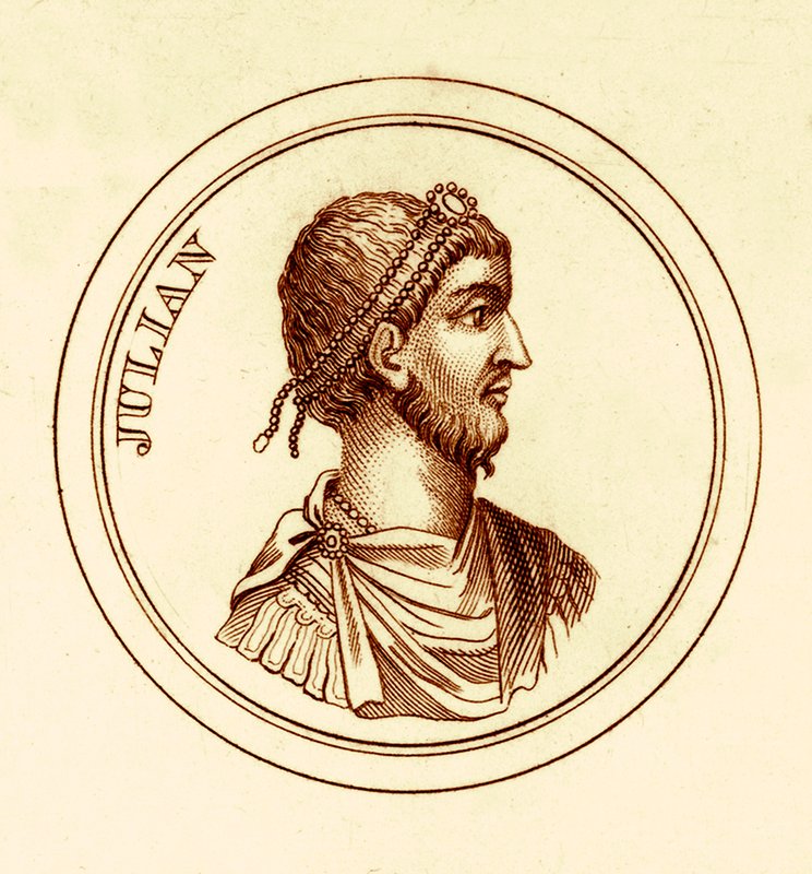 Julien, illustration du Dictionnaire Historique Universel par George Crabb, publiée en 1825 - English School