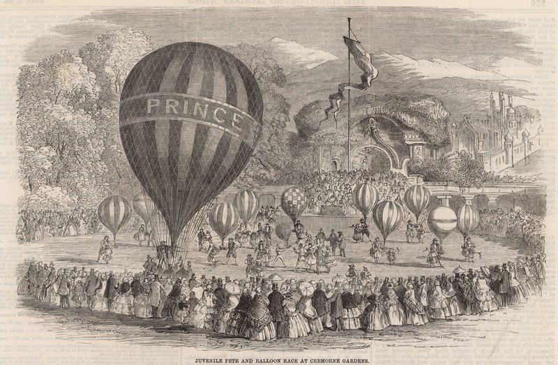 Fête juvénile et course de ballons aux Jardins de Cremorne - English School
