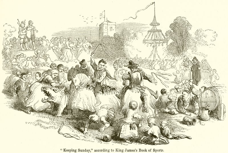 Observation du dimanche, selon le livre des sports du roi Jacques - English School