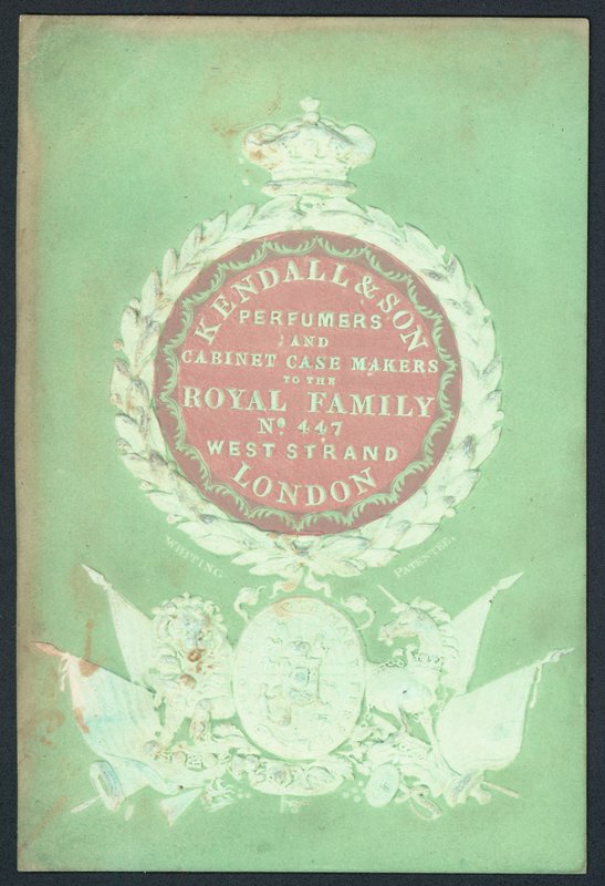 Kendall & Son, parfumeurs et fabricants de boîtiers, carte de visite - English School