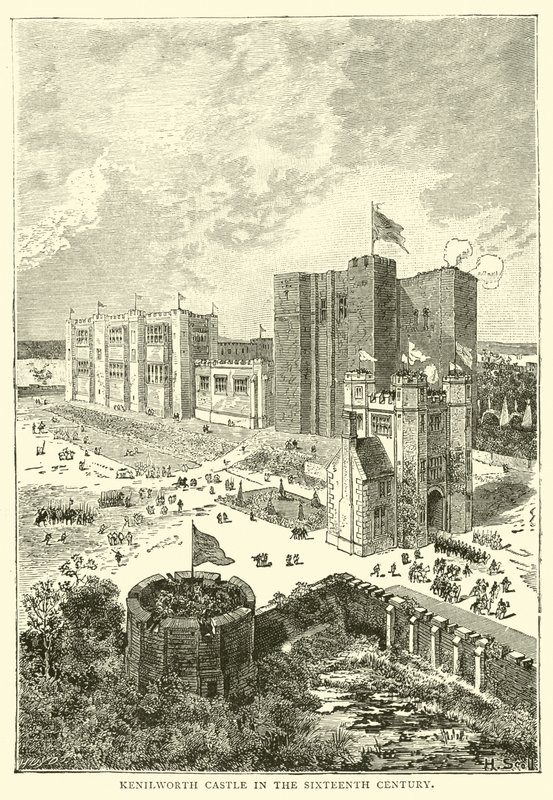Château de Kenilworth au XVIe siècle - English School