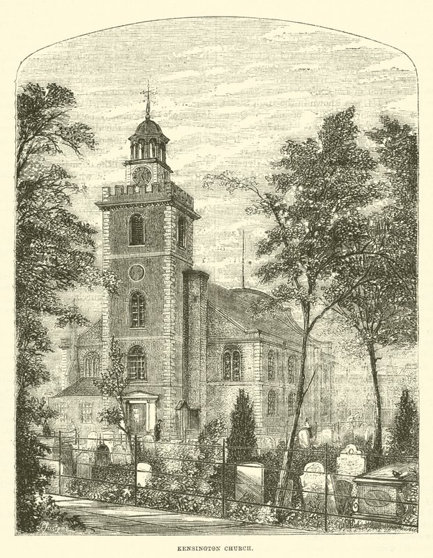 Église de Kensington (gravure) - English School