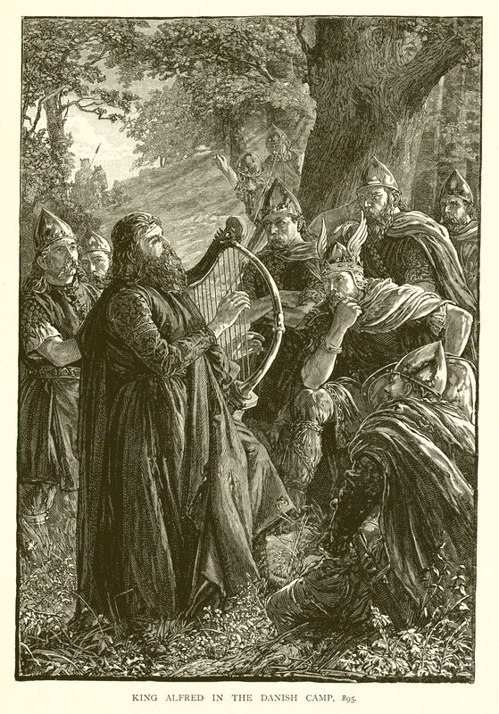Le Roi Alfred dans le Camp Danois, 895 - English School