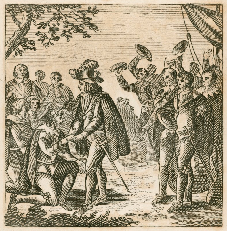 Le roi Charles II et la restauration de la monarchie - English School