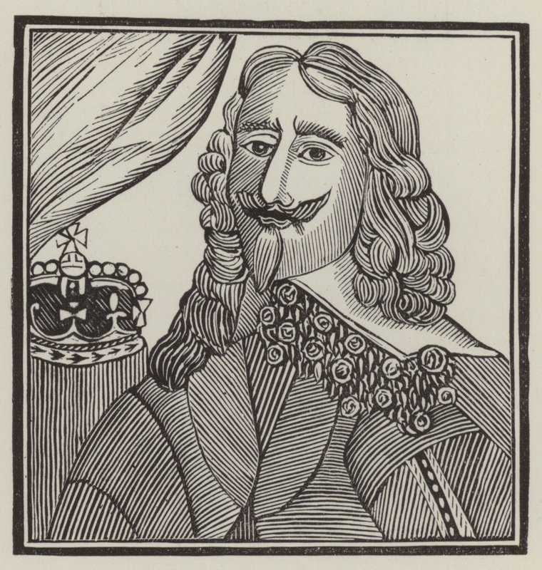 Le roi Charles Ier, martyr (gravure) - English School