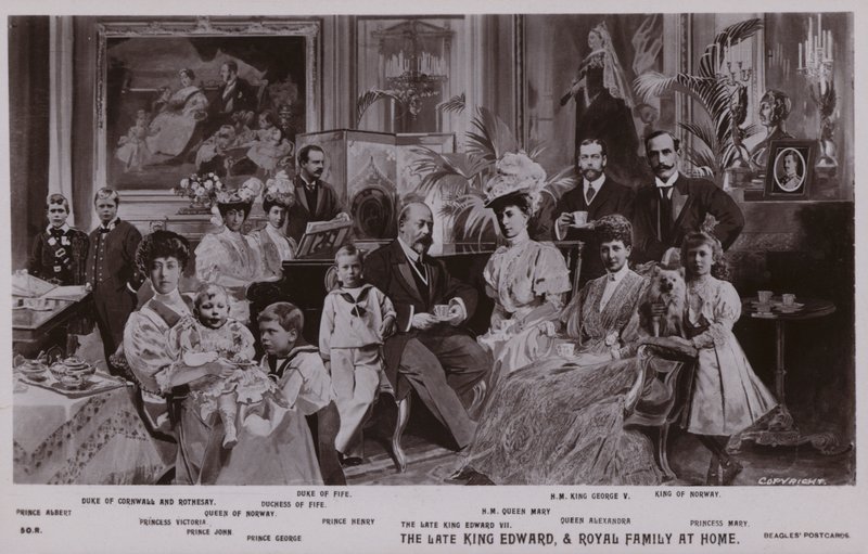 Le roi Édouard VII et sa famille - English School