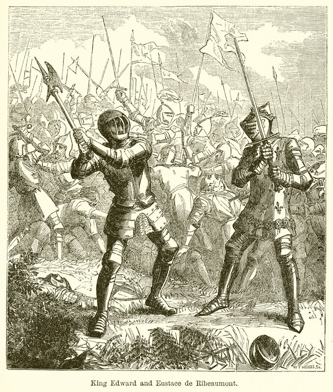 Le Roi Édouard et Eustace de Ribeaumont - English School