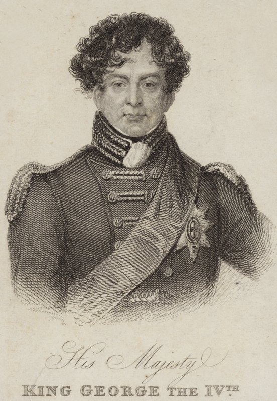Le roi George IV de Grande-Bretagne et d