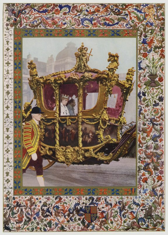 Le roi George V et la reine Mary dans le carrosse d