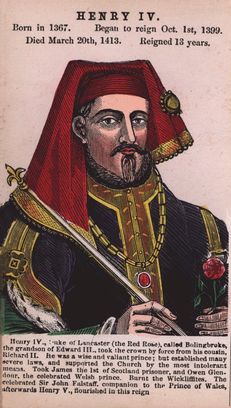 Roi Henri IV (gravure en couleur) - English School