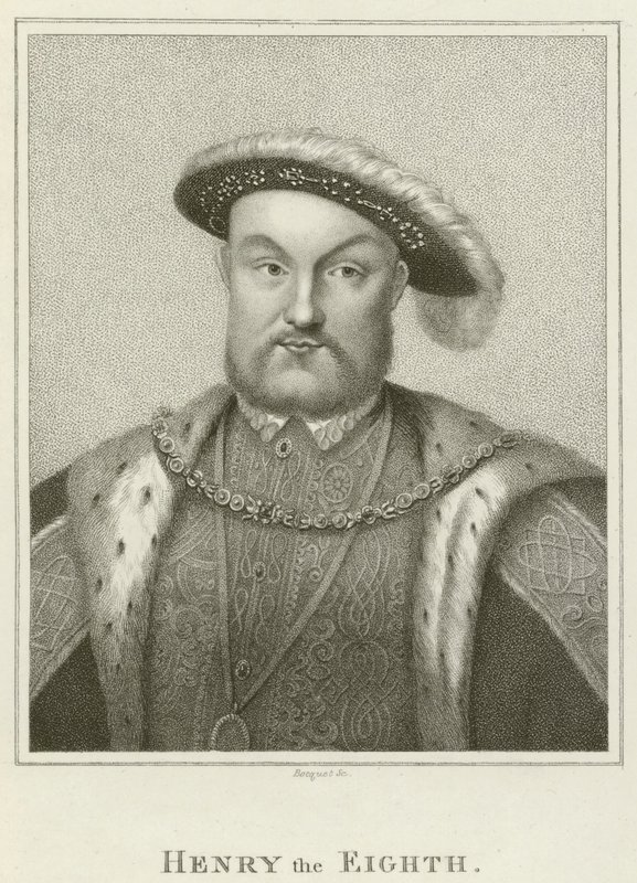 Le roi Henri VIII (gravure) - English School