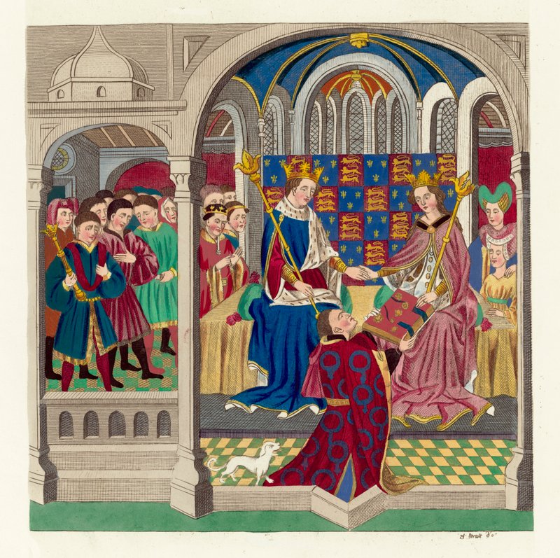 Le roi Henri VI et sa cour - English School