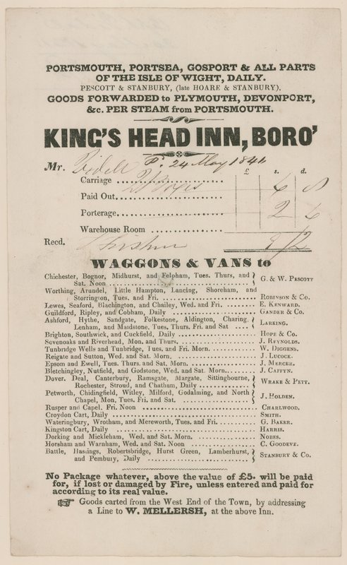 Kings Head, Southwark - English School