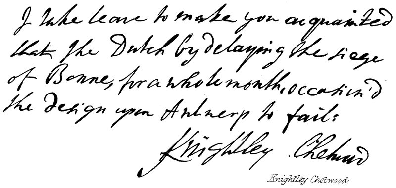 Knightley Chetwood - English School
